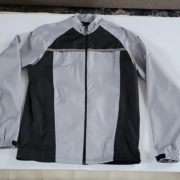 adidas Other - Adidas Climaproof Lightweight Zip Up Mens Sz Small Black and Gray Golf Jacket